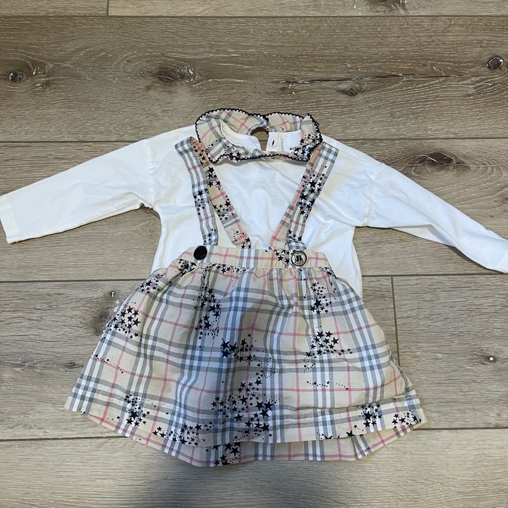 Burberry Shirt and Skirt 9M